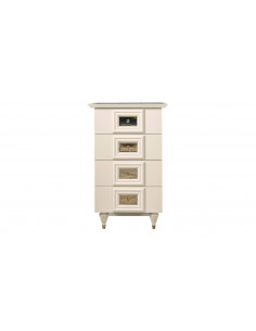 commode blanc gris- Nirvana Avec son style épuré, ses tiroirs qui c...