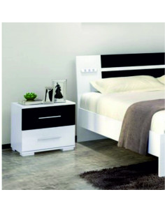 Table de Chevet - noir & blanc - Paline Sobre et élégante à la fois...