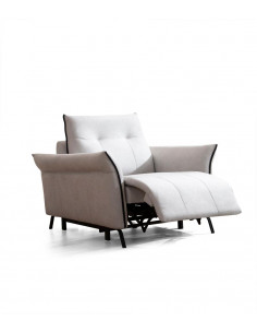 Fauteuil en relax électrique en tissu gris Modèle Mozart Descriptif...