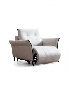 Fauteuil en relax électrique en tissu gris Modèle Mozart Descriptif...