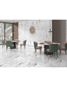 CARRELAGE EFFET MARBRE CARRARA PORTO 60X120CM  Fiche technique  For...