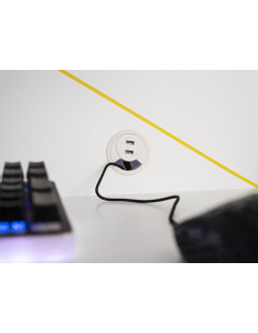 Nitro White – Bureau de Gammer  Largeur:170cm Profondeur:73cm Haute...