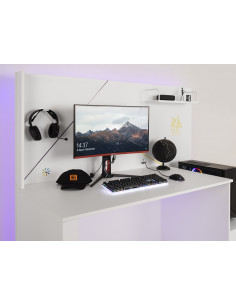 Nitro White – Bureau de Gammer  Largeur:170cm Profondeur:73cm Haute...