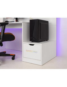 Nitro White – Bureau de Gammer  Largeur:170cm Profondeur:73cm Haute...