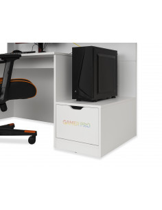 Nitro White – Bureau de Gammer  Largeur:170cm Profondeur:73cm Haute...