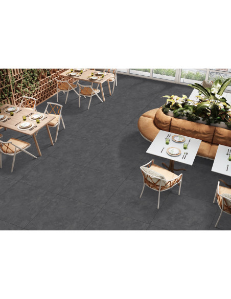 Carrelage effet béton MARLON BLACK 80x80cm