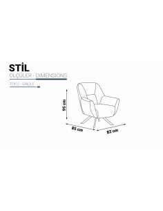 Fauteuil Stìl Le fauteuil "Stil" est un modèle moderne et élégant, ...