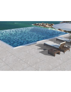 Dalle extérieur Nacre CRYSTAL GRIS 2.0 R11 60x60 cm     Catégorie D...