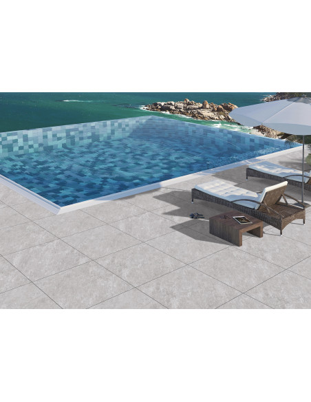 Dalle extérieur Nacre CRYSTAL GRIS 2.0 R11 60x60 cm