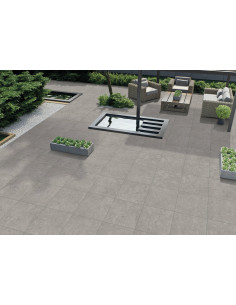 Dalle extérieur Nacre FOSSIL GRIS 2.0 R11 60x60 cm    Catégorie Dal...