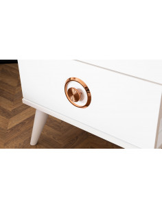 Table de Chevet Modèle Retro Blanc