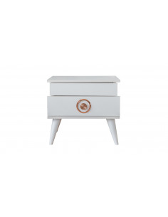 Table de Chevet Modèle Retro Blanc