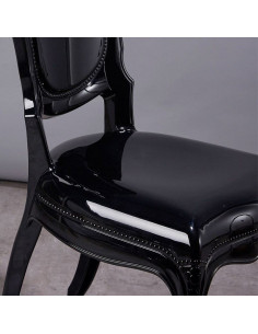 Lot de 4 chaises royales Crown Noir  La chaise "Royales Crown" est ...