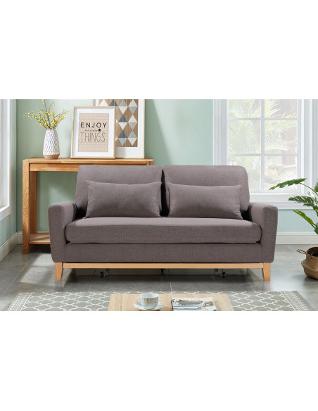 Canapé 2 Places en Tissu Convertible Modèle ENJOY