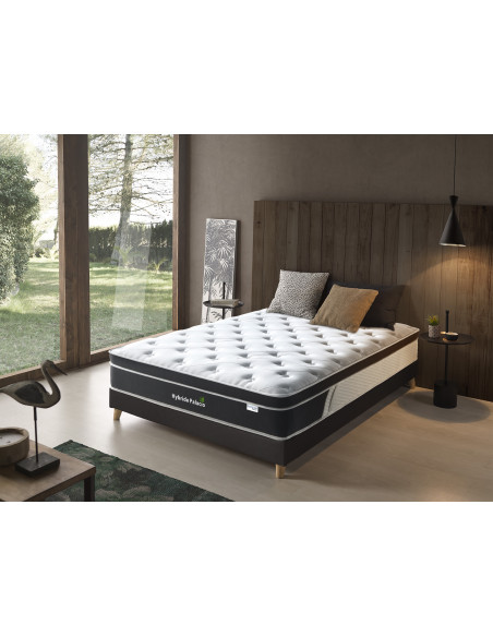 Matelas à ressort ensaché  ép.34cm - Modèle Hybrid Palacio