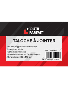 TALOCHE À JOINTER 28 X 14 CM  Taloche à jointerTaloche à jointer lé...