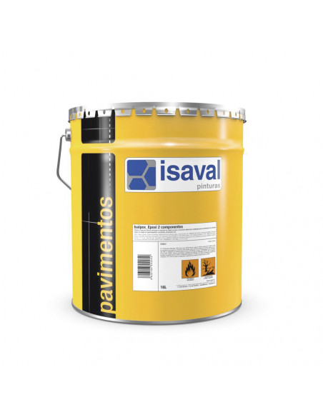 Isalpox Peinture Époxy bi-composants (RAL 7035 Gris Perle) pour Sols de Parkings, Industries, Commerces, Ateliers