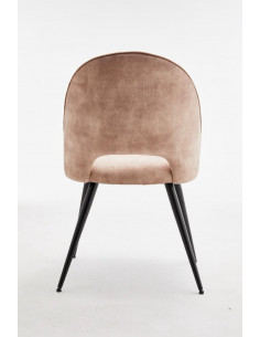 PACK 4 CHAISES EN VELOURS SANDRA BEIGE   Caractéristiques Matière :...