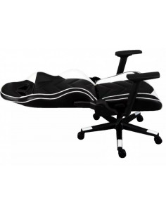 Chaise de bureau Gamer Nitro Blanc  *Revêtement en cuir noir et bla...