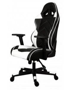 Chaise de bureau Gamer Nitro Blanc  *Revêtement en cuir noir et bla...