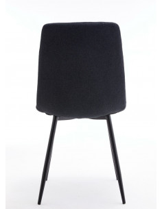 PACK 4 CHAISES EN TISSU LAURA GRIS ANTHRACITE  Découvrez la chaise ...