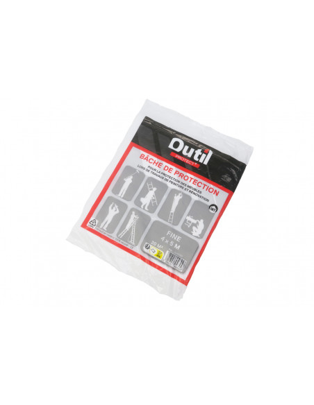 BÂCHE DE PROTECTION FINE 4 x 5 m