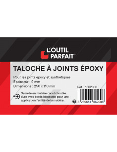 PLATOIR A JOINTS EPOXY 25X11CM  Taloche à joints époxyPour joints é...