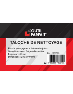 TALOCHE DE NETTOYAGE 28 x 14 cm  Taloche de nettoyageTaloches avec ...