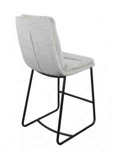 Lot de 2 chaises hautes en tissu crème modèle MANU-H  Découvrez not...