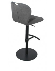 Lot de 2 chaises hautes en tissu gris foncé modèle ZINZIN  Découvre...