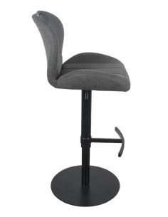 Lot de 2 chaises hautes en tissu gris foncé modèle ZINZIN  Découvre...