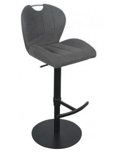 Lot de 2 chaises hautes en tissu gris foncé modèle ZINZIN  Découvre...