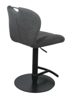 Lot de 2 chaises hautes en tissu gris foncé modèle ZINZIN  Découvre...