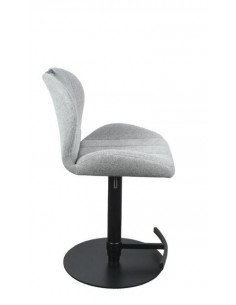 Lot de 2 chaises hautes en tissu gris clair modèle ZINZIN  Découvre...