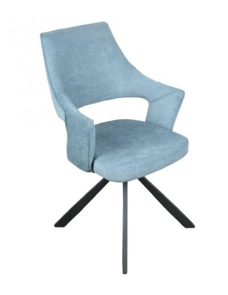 Lot de 2 Chaises en tissu moderne modèle FANTA