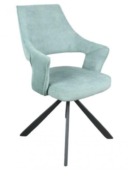 Lot de 2 Chaises en tissu moderne modèle FANTA