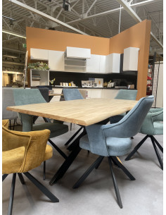 Table en Bois Massif Ébène