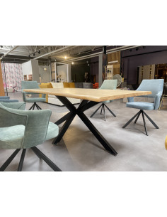 Table en Bois Massif Ébène