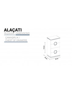 Commode 4 Tiroirs Alaçati