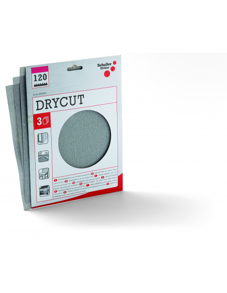 DRYCUT - Paquet 3 feuilles abrasives
