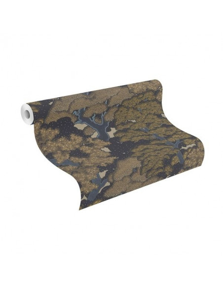 Vgi Motif Nocturne Color Bleu Or