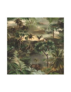 Vgi Motif Jungle Historique Color Vert