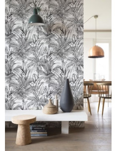 Vgi Motif Tropic XXL Color Blanc Noir