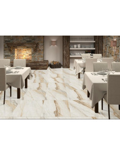 Carrelage rectifié 60x60 modèle MAURITUS WHITE