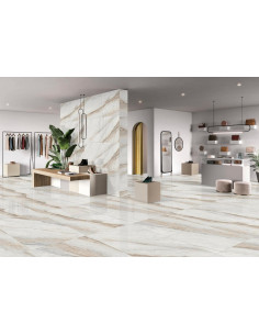 Carrelage rectifié 60X120 cm modèle MAURITLUS WHITE