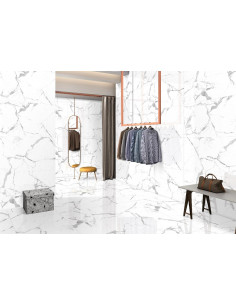 Carrelage effet marbre 60X120CM modèle MODERN STATUARIO