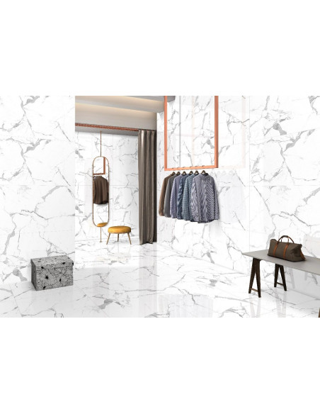 Carrelage effet marbre 60X120CM modèle MODERN STATUARIO