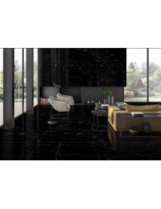 Carrelage rectifié 60x120 modèle GOLDMINES BLACK