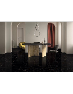 Carrelage rectifié 60x120 modèle GOLDMINES BLACK