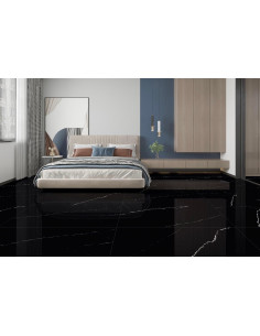 Carrelage rectifié 60x120 modèle DETROIT BLACK